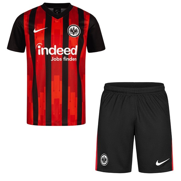 Maglia Eintracht Frankfurt Prima Bambino 20/21 Nero Rosso